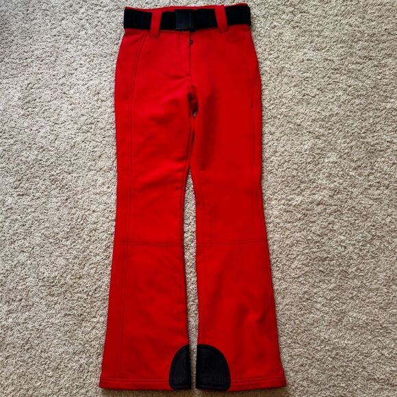 Goldbergh Pippa Ski Pants Waterproof Red Flame Black NWOT US 6 Snow Pants - Picture 4 of 8